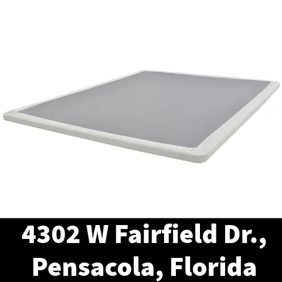 Bunkie board flat mattress support displayed at Mattress Pensacola local showroom
