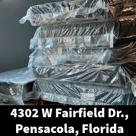 California King size mattress displayed at Mattress Pensacola local showroom