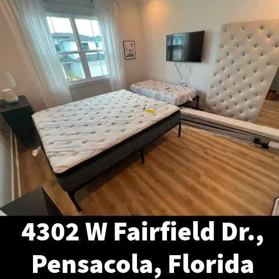 Cooling gel mattress displayed at Mattress Pensacola local showroom