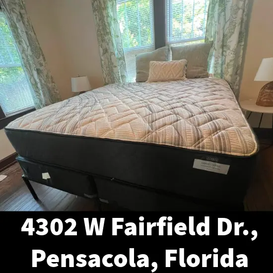 Firm mattress displayed at Mattress Pensacola local showroom