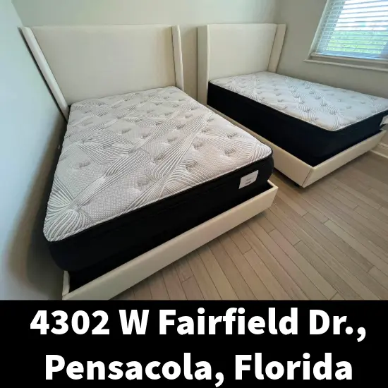 Full size mattress displayed at Mattress Pensacola local showroom